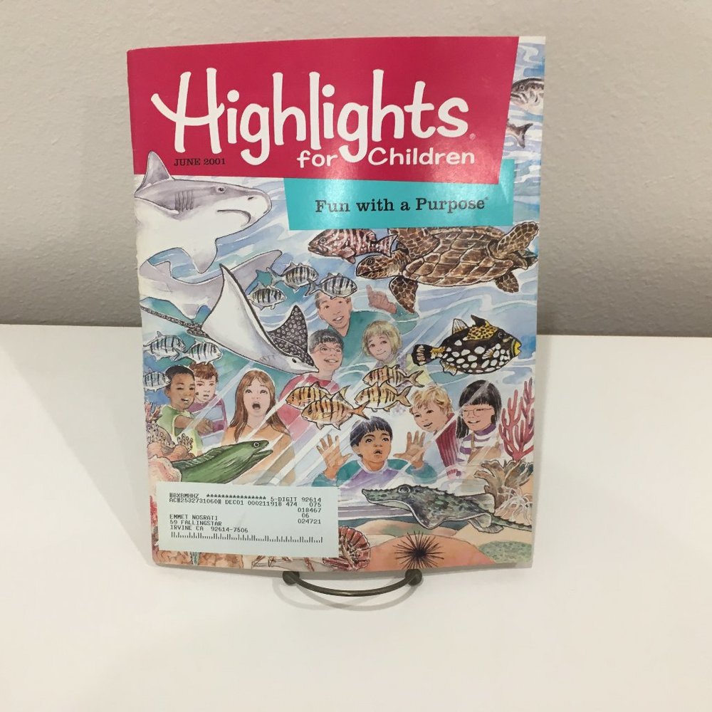 JUNE 2001 - Highlight For Children Magazine, Fun With a Purpose